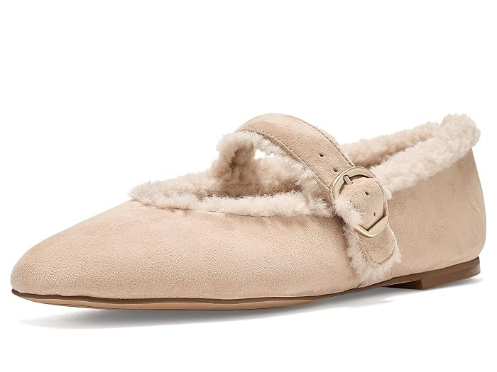Dolce Vita Mella Plush Women's Flat Shoes Sand: 8 M, Suede | Zappos.com