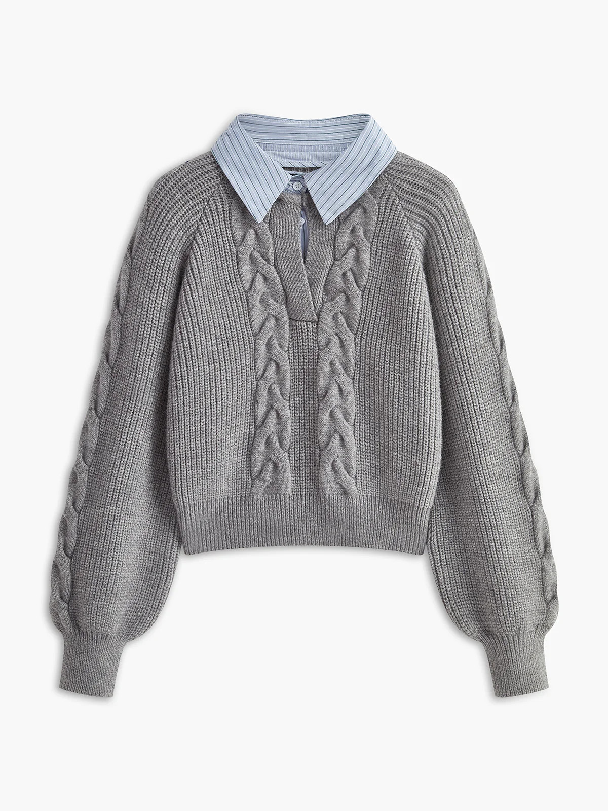2 in 1 Twist Polo Sweater | Commense