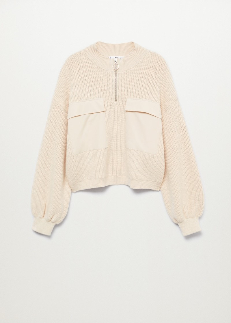 Knit pockets sweater | MANGO (US)