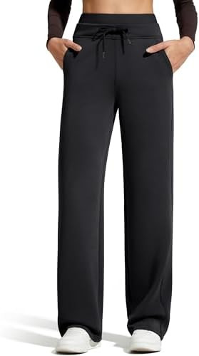 G4Free Smoofit Modal Soft Women's Wide Leg Sweatpants with Pockets Drawstring Double Layer Waist ... | Amazon (US)