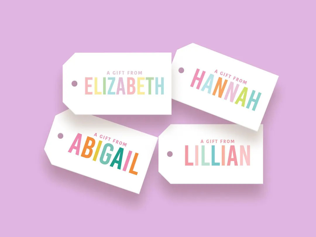 Custom Gift Tag, Personalized Gift Tag, Favor Tag, Birthday Gift Tag, Baby Shower Tag, Birthday P... | Etsy (US)