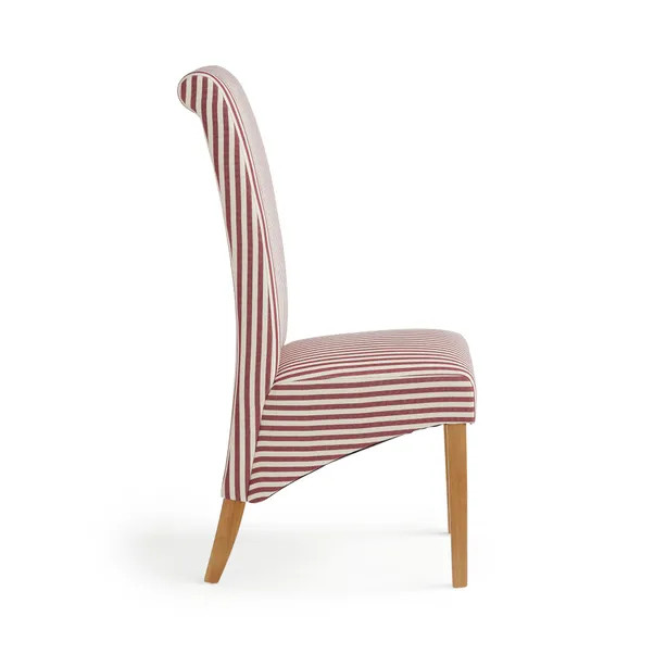 Set of 2 Chester Linford Stripe Dining Chairs, Fabric | Dunelm (migrated)