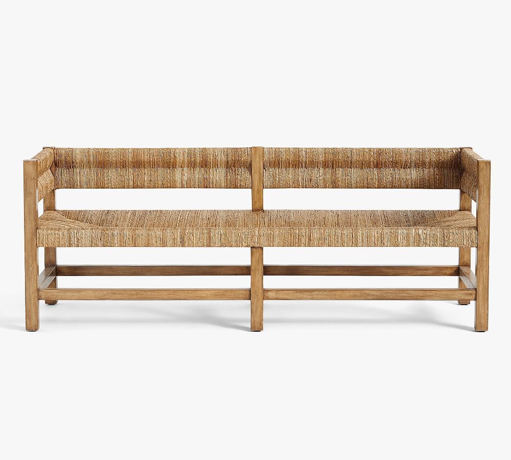 Malibu Woven Bench | Pottery Barn (US)