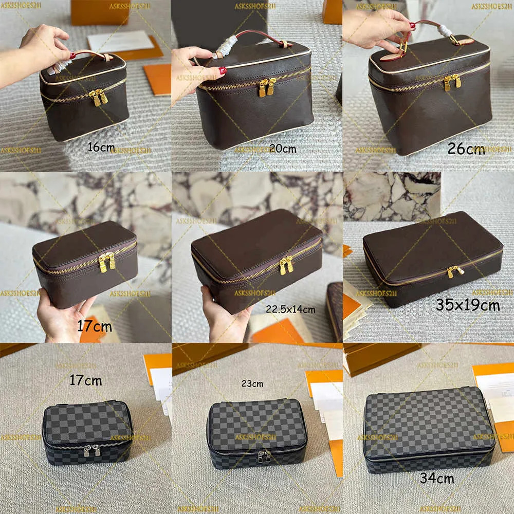 10A Cosmetic Bags Cases womens Makeup Bag Classic Luxury designer Double zipper men travelling To... | DHGate