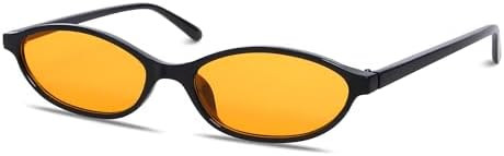 Retro Oval Sunglasses for Women Chic Cat Eye 90s Sunnies Lightweight Narrow Shades Trendy UV prot... | Amazon (CA)