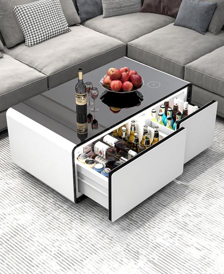 Smart Coffee Table - With Built in Fridge

#LTKHome #LTKStyleTip