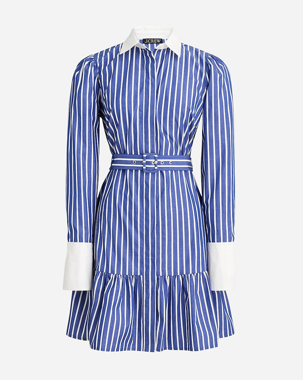 Tiered shirtdress in cotton poplin | J. Crew US