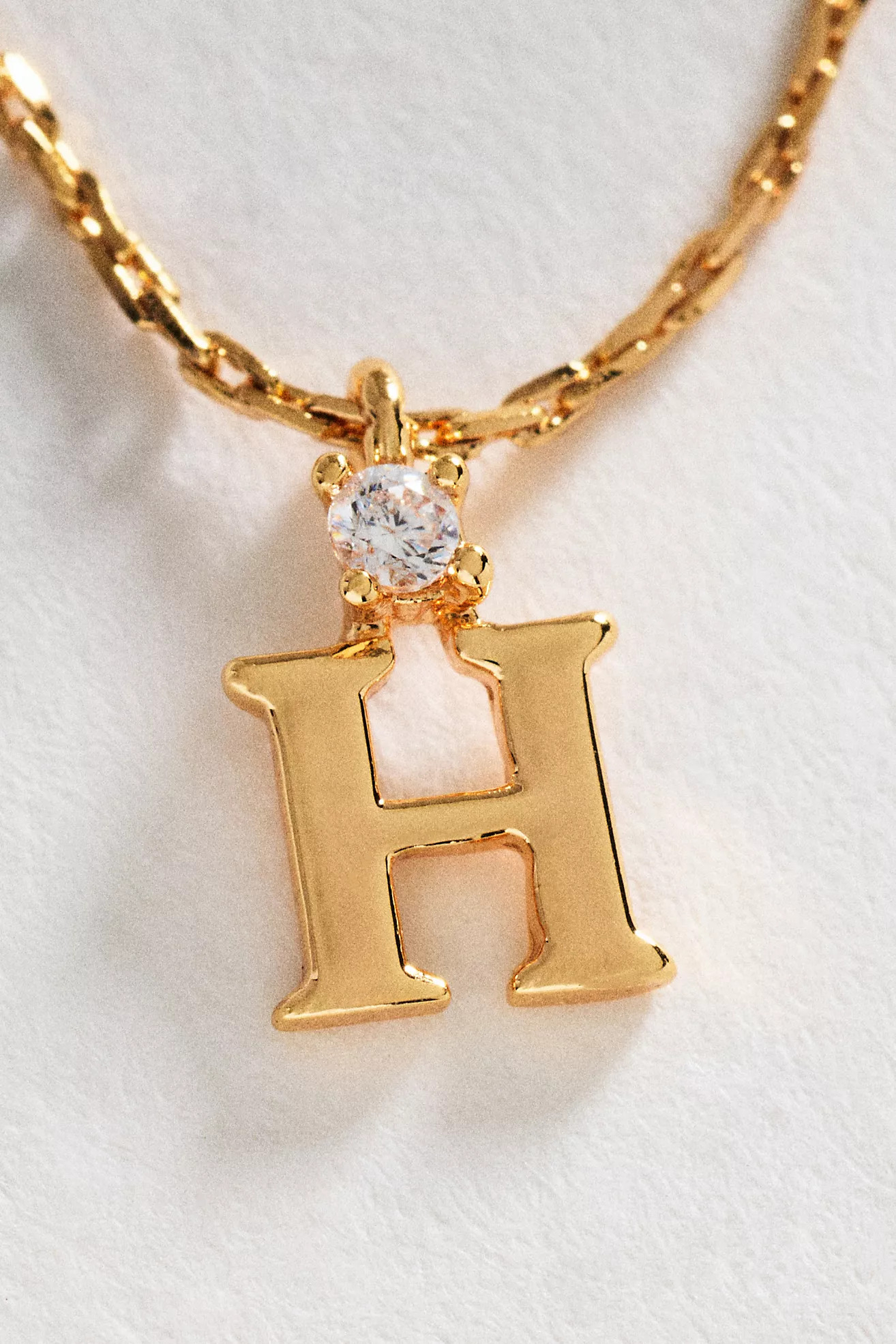 Crystal Initial Pendant Necklace | Anthropologie (US)