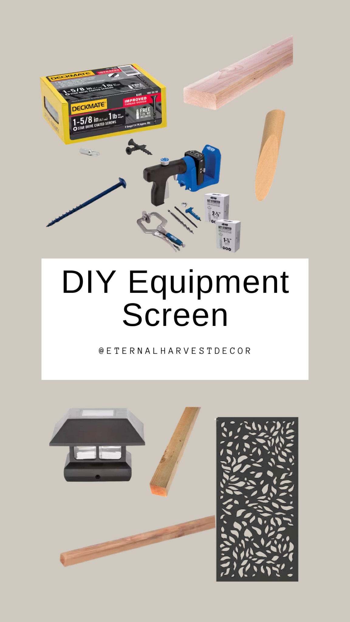 Equipment used for the DIY Pool Equipment Screen in my backyard! Details on my Instagram! 

#LTKHome