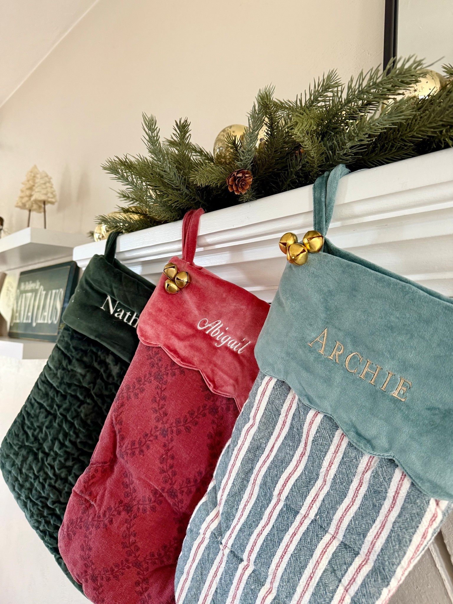 Forever obsessed with our mix & match stockings 🥹

#LTKFamily #LTKHome #LTKSeasonal