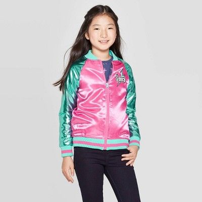 Girls' L.O.L. Surprise! Go Team Glitter Track Jacket - Pink | Target