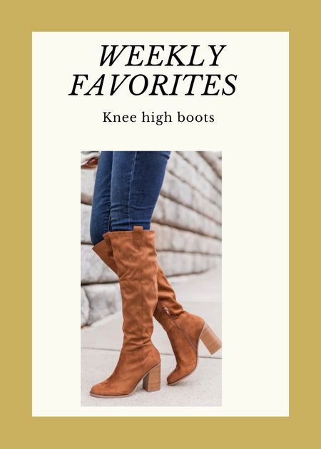 Comfy knee high boots that go with denim or
Leggings 

#LTKshoecrush #LTKunder50 #LTKSeasonal
