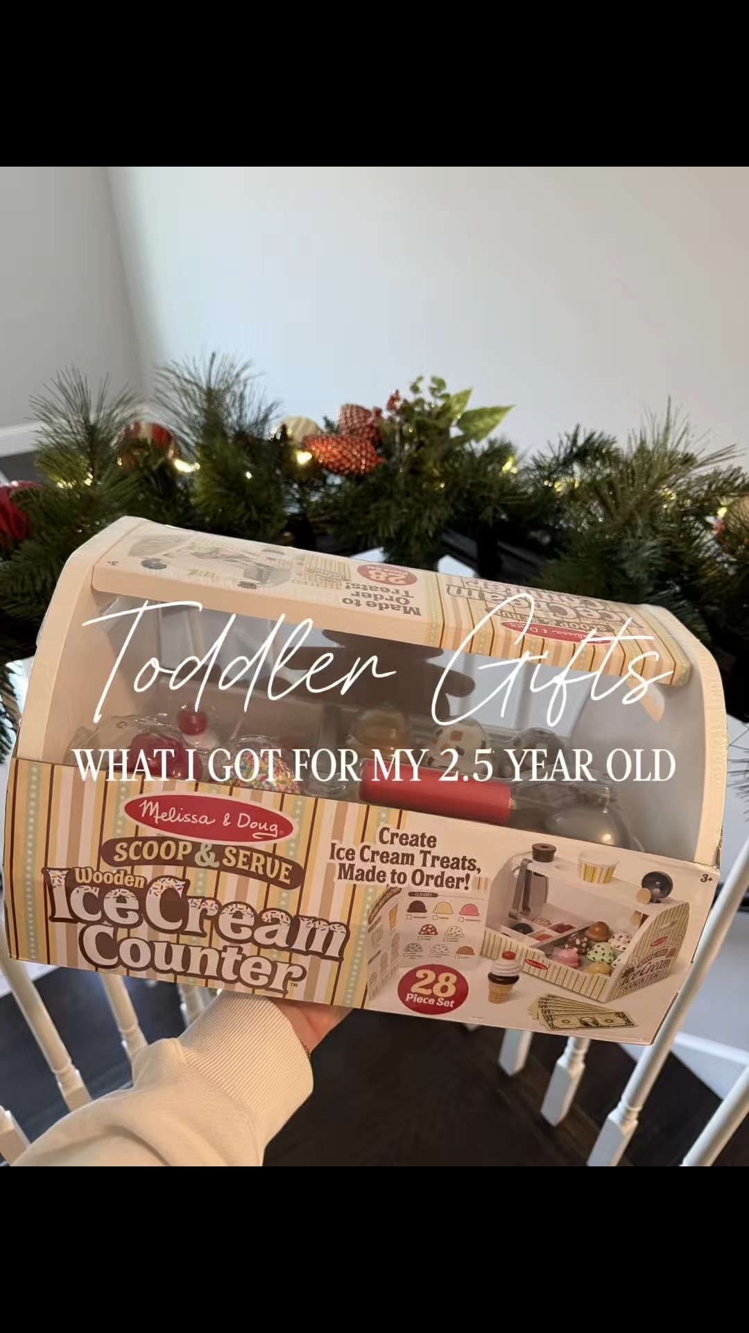 Gift ideas for 2 or 3 olds! Here are some things we got my 2.5 year old including…

Melissa & Doug ice cream set and salad spinner (our favorite toy brand)
Beauty and the Beast tea set
Elsa doll to practice hair 
Easel
Toddler activity books
Wood puzzles
Wood puzzles  
Kid friendly scissors 


#LTKHoliday #LTKGiftGuide #LTKmomlife