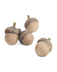 Set Of 4 4in Resin Acorns | TJ Maxx