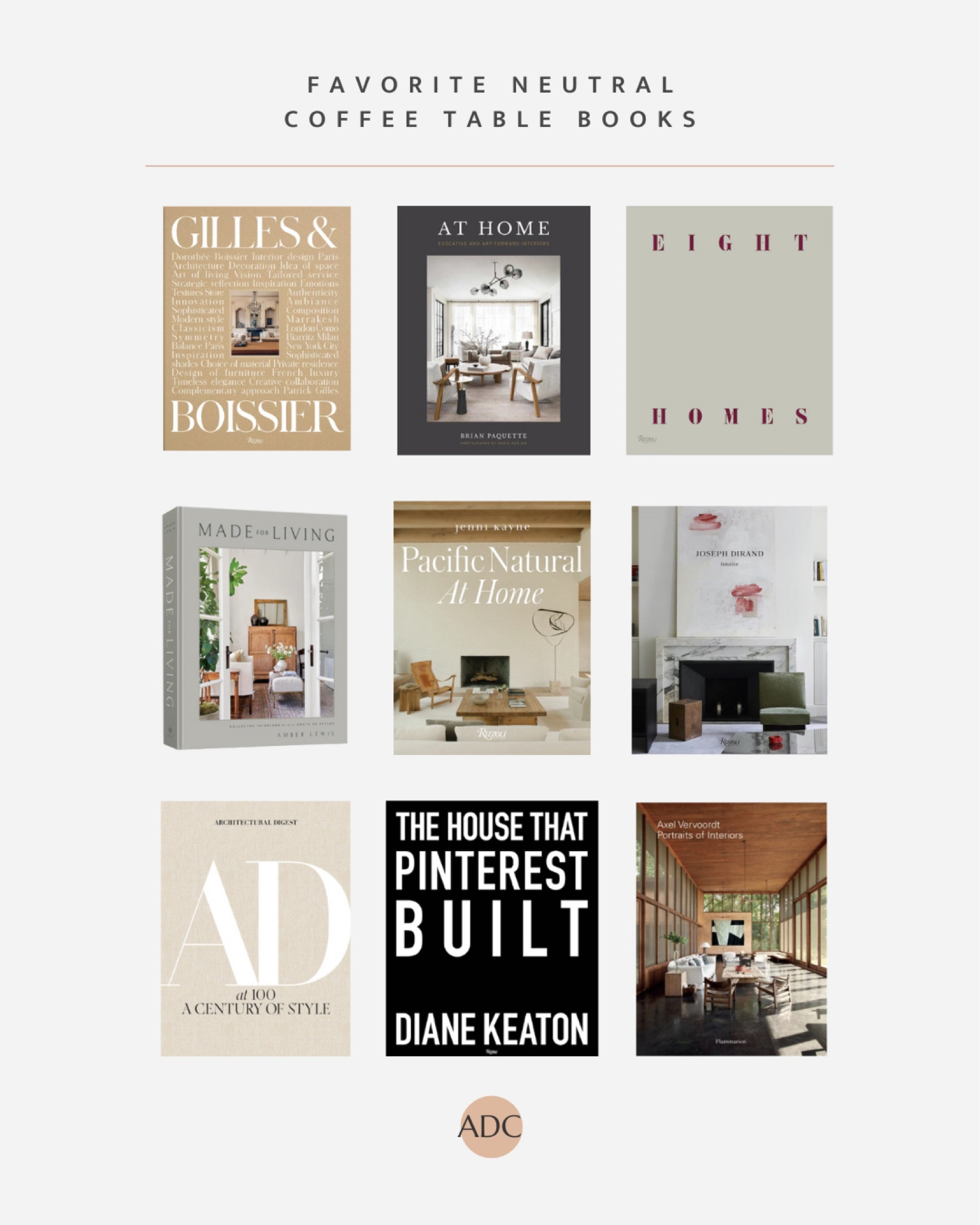 Our favorite neutral coffee table books for design inspiration  

#LTKhome