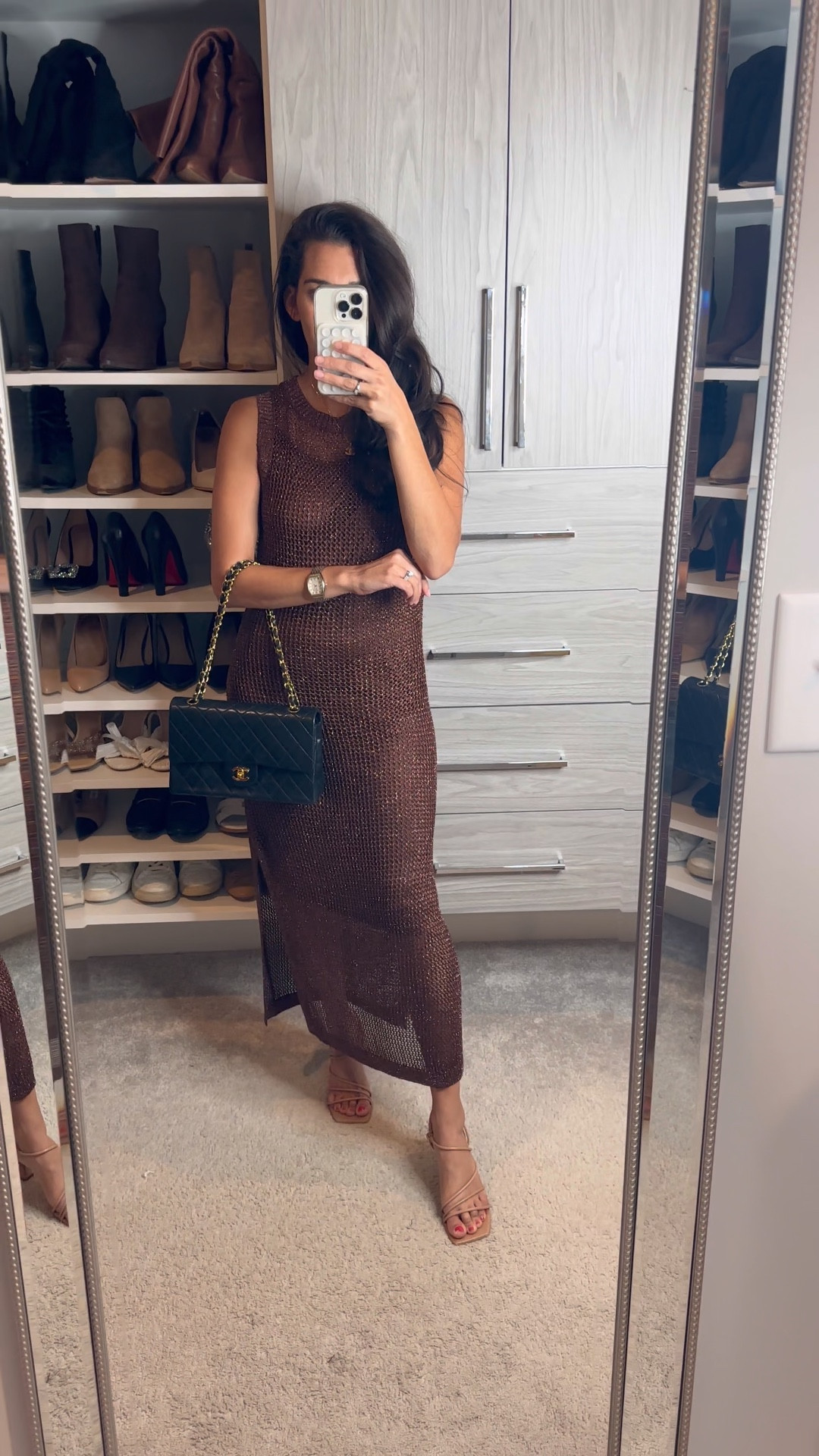 Dark brown midi dress from target / sized down to an XS - super cute for date night outfits!

#LTKFindsUnder100 #LTKFindsUnder50