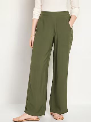 High-Waisted Playa Wide-Leg Pants | Old Navy (US)