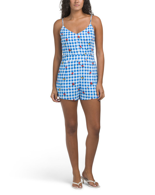 Gingham Floral Romper | The Vacation Shop | Marshalls | Marshalls