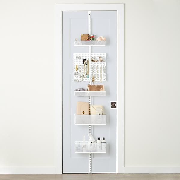 Elfa White Utility Mesh Closet Over the Door Rack | The Container Store
