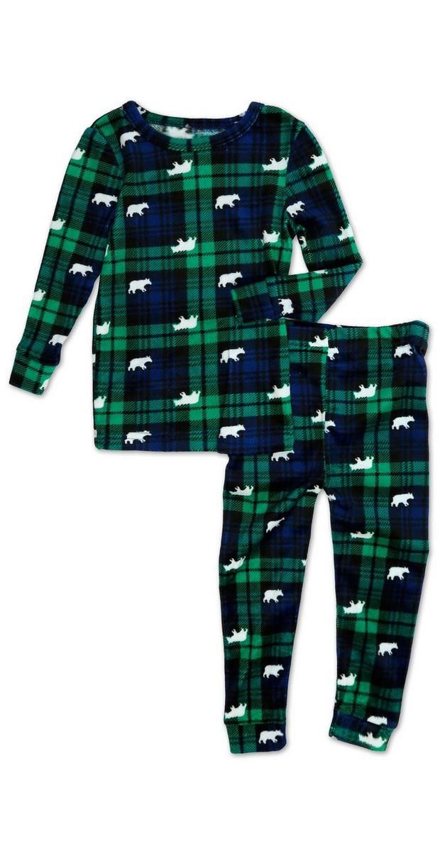Baby Boys 2 Pc Plaid Pajama Set - Green-Green-6021340936991   | Burkes Outlet | bealls