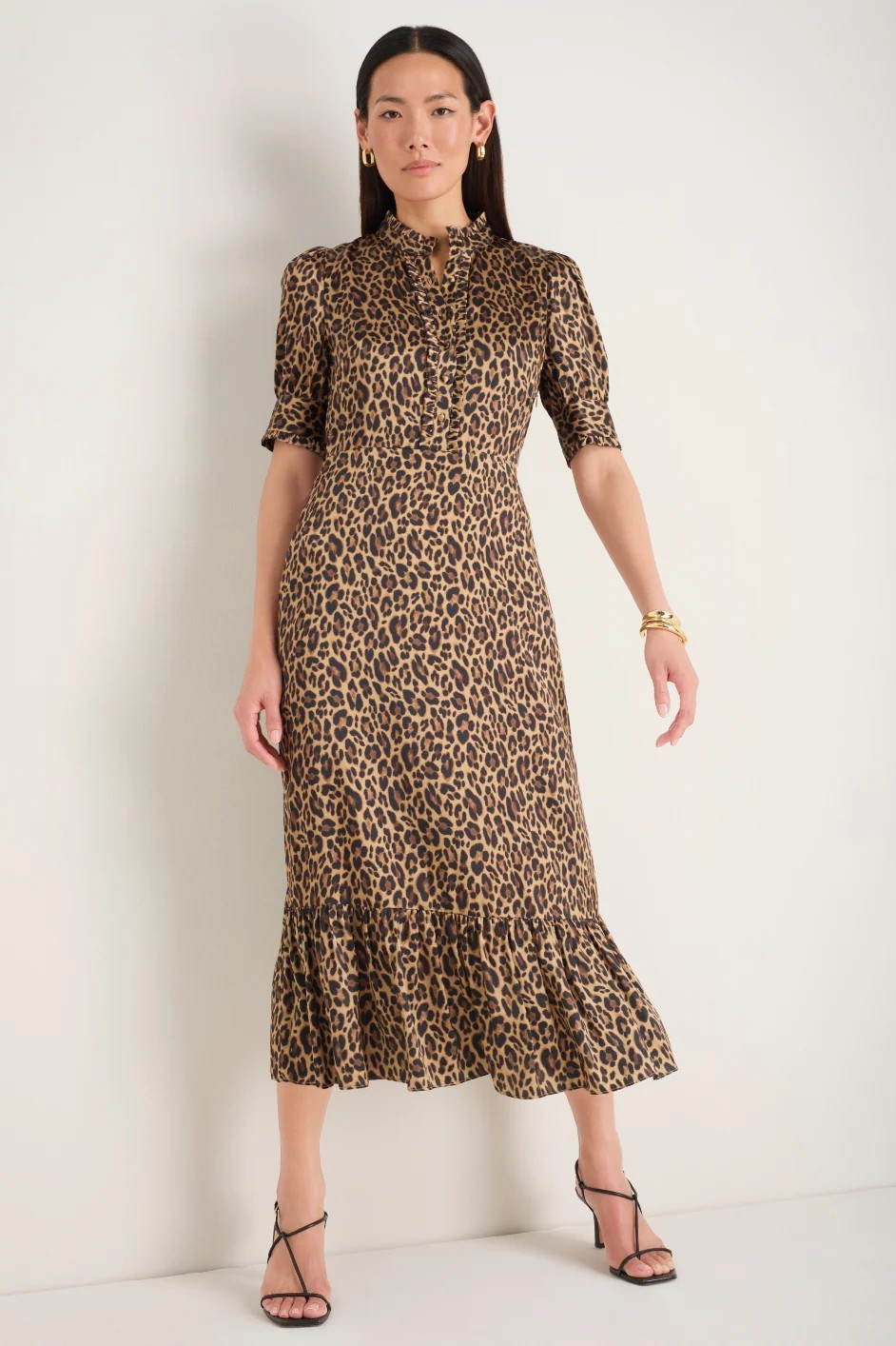 Fabienne Silk Dress - Leopard | WYSE London