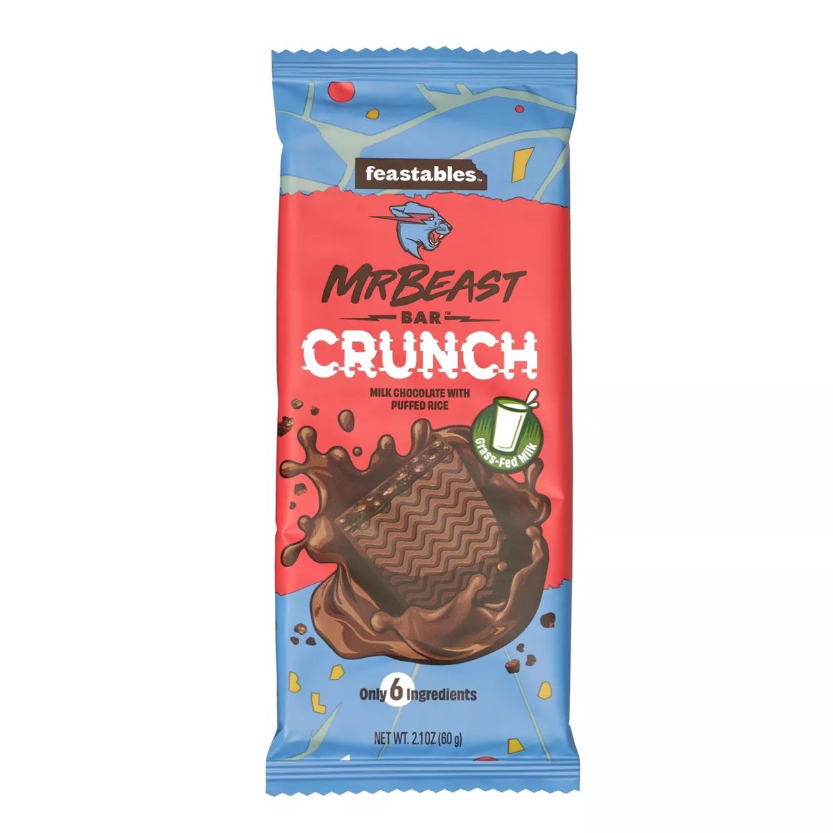 Feastables Mr Beast Bar Milk Chocolate Crunch - 2.11oz | Target