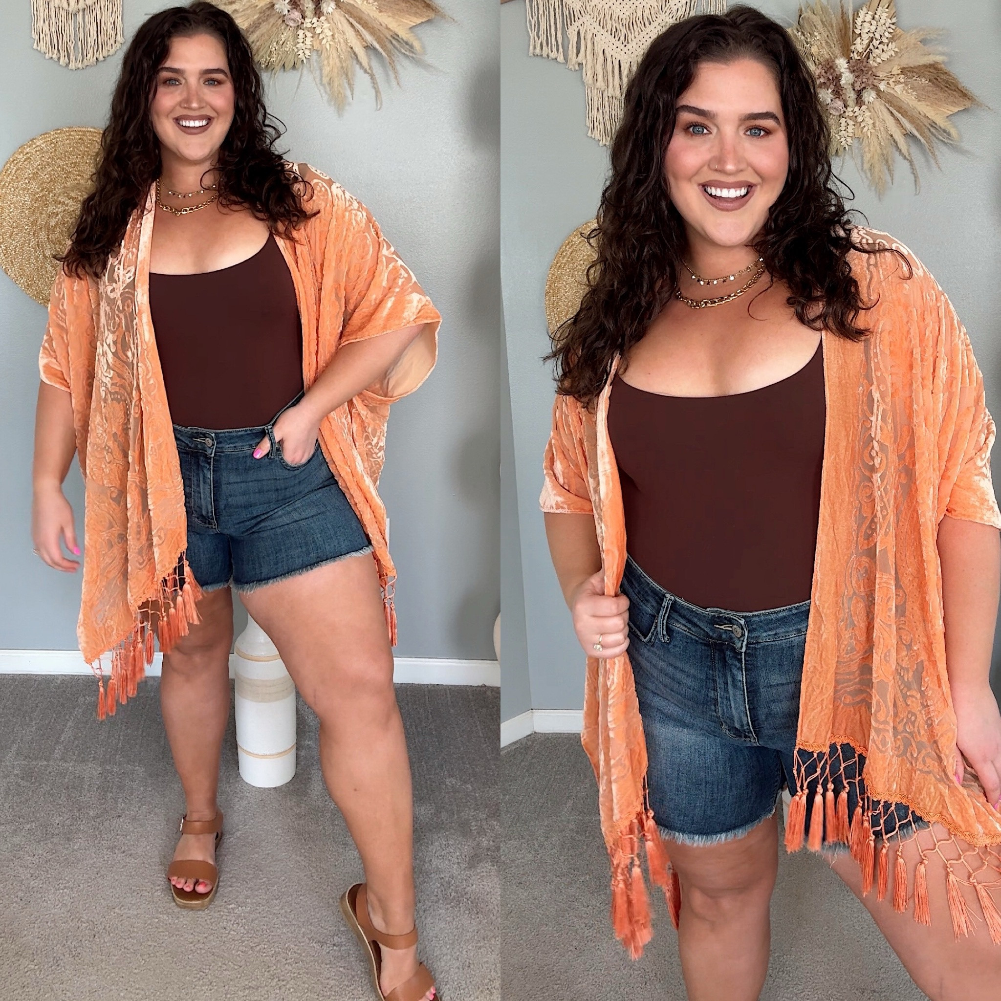 Styling affordable Amazon bodysuits for Summer ☀️ Everyday casual OOTD 
Bodysuit: XL 
Shorts: 2X 

#LTKStyleTip #LTKMidsize #LTKPlusSize