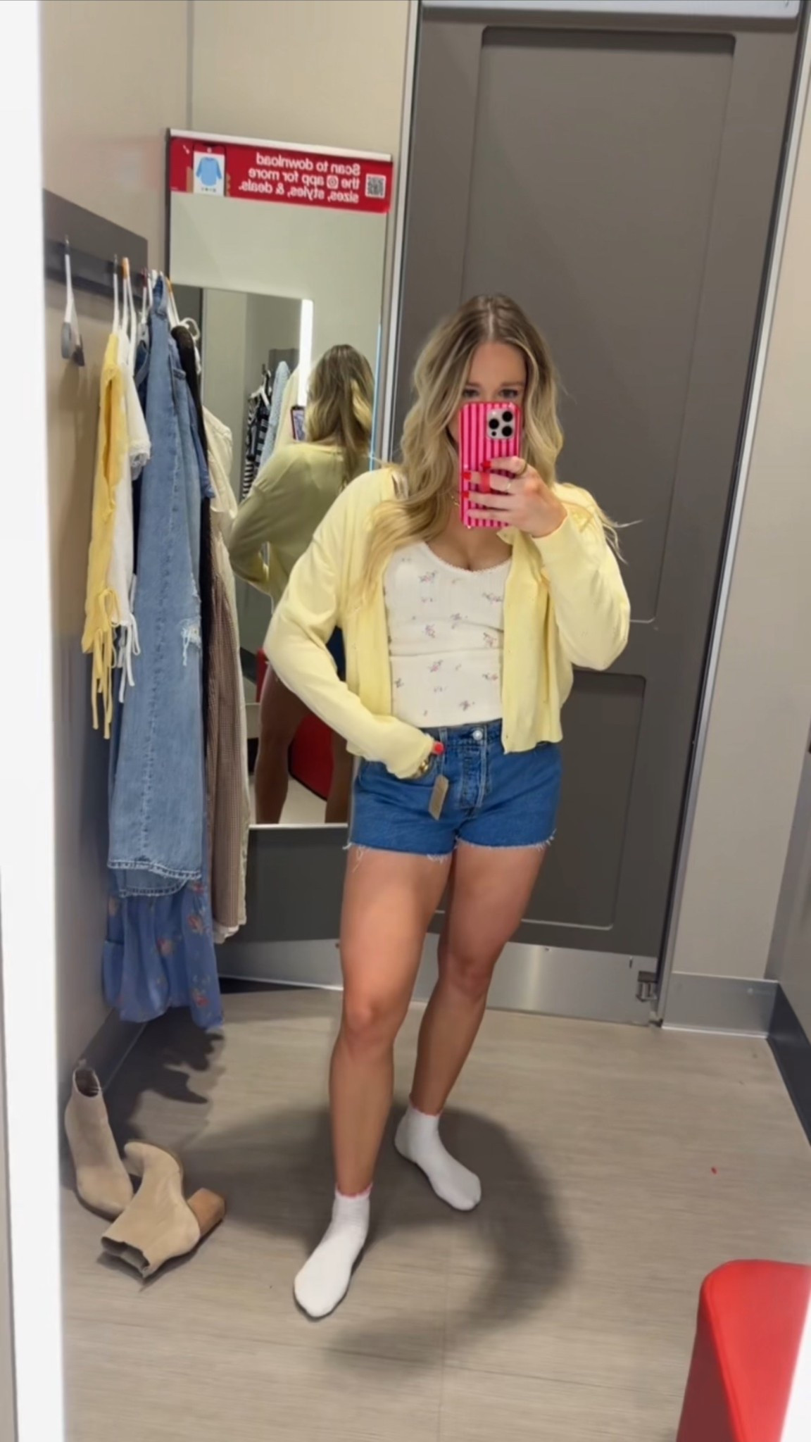 Spring outfit inspo / butter yellow cardigan / target outfit inspo