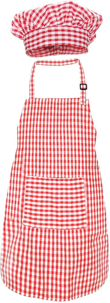 Jennice House Kids Apron and Chef Hat Set, Cute Children Baking Aprons for Cooking Baby Baking Ap... | Amazon (US)