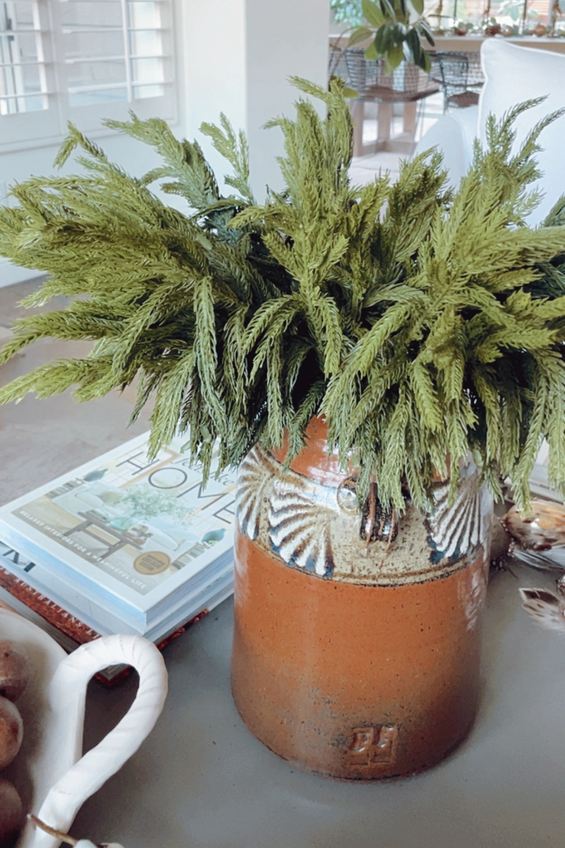 These faux cedar branches are from Amazon. A little pricey IMO but really nice quality!

#christmasdecor #centerpiece

#LTKHoliday #LTKHome #LTKSeasonal