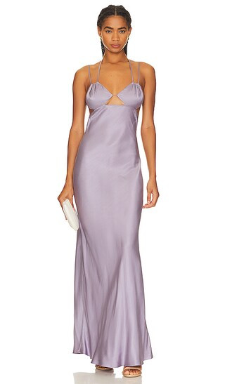 Kai Strappy Maxi Dress in Ash Lilac | Revolve Clothing (Global)