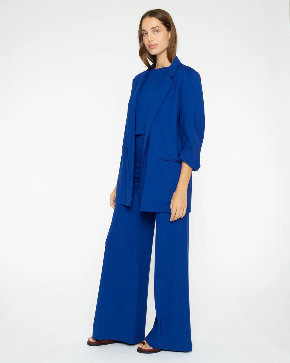 Ripley Rader Cobalt Ponte Knit Oversized Blazer | House of 29
