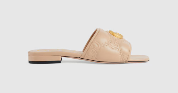 Gucci Women's GG matelassé slide sandal | Gucci (US)