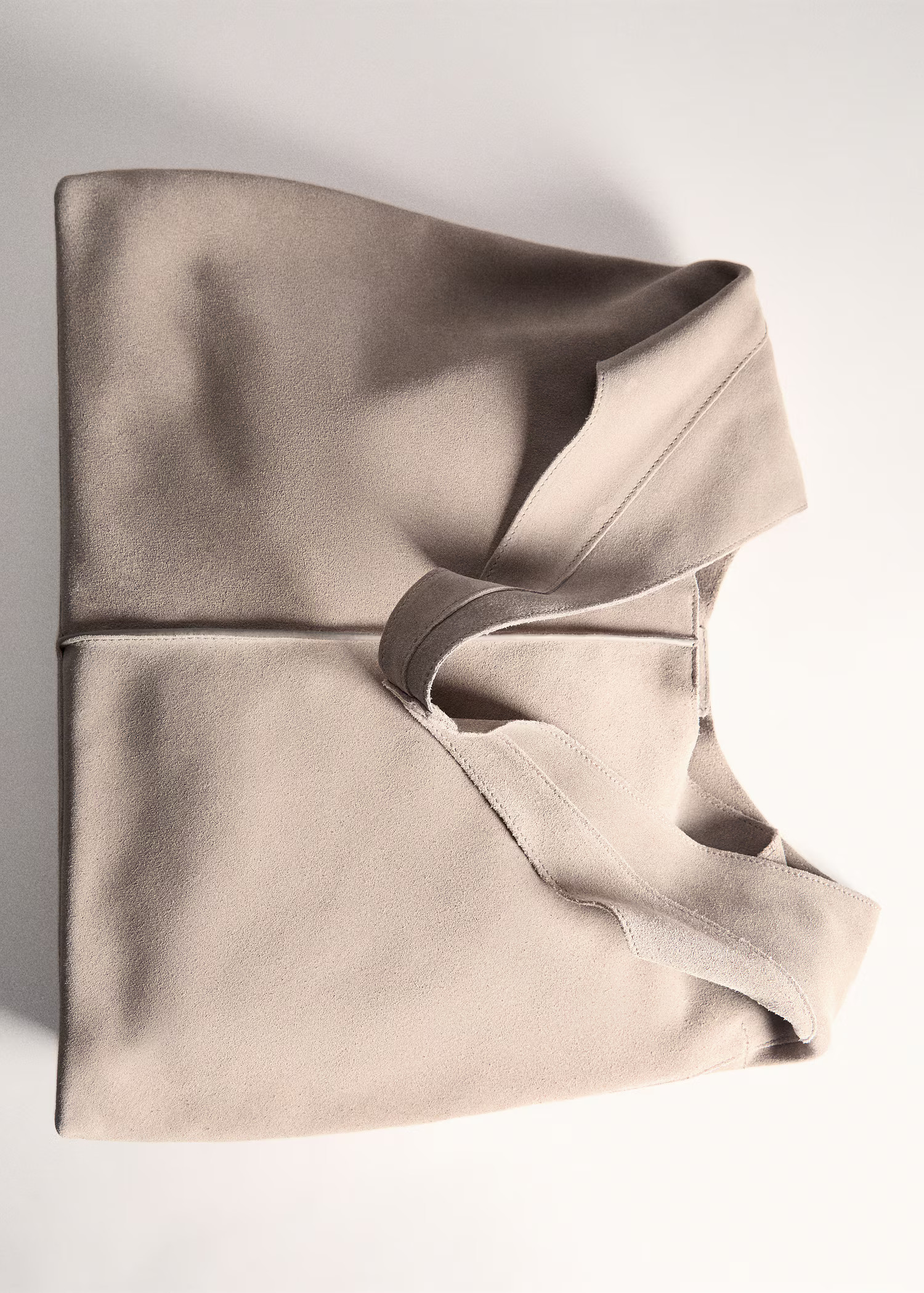 Leather shopper bag - Woman | MANGO USA | MANGO (US)