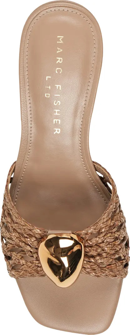 Marc Fisher LTD Farrel Embellished Square Toe Slide Sandal (Women) | Nordstrom | Nordstrom