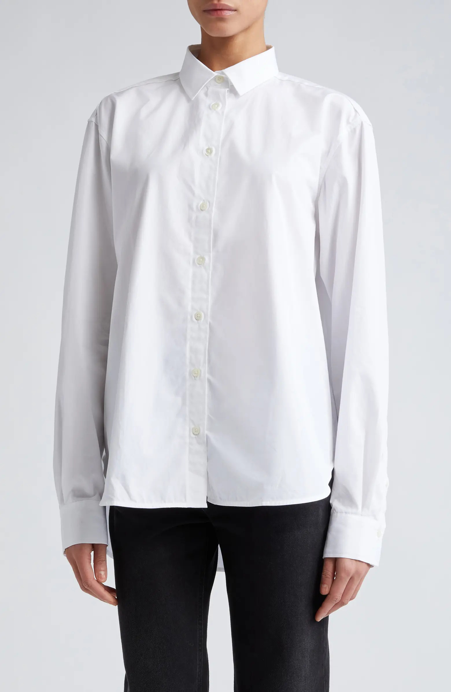 Signature Organic Cotton Poplin Button-Up Shirt | Nordstrom