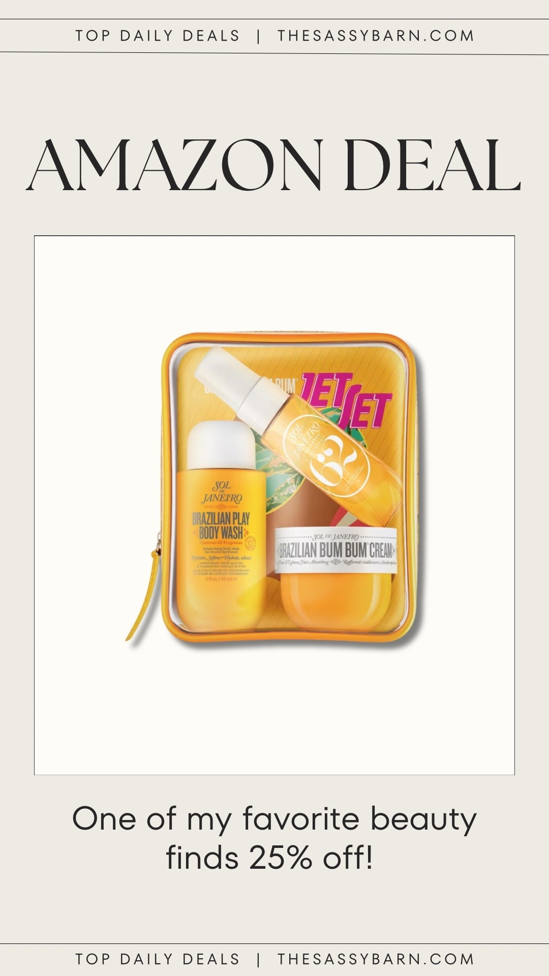 Sol de Janeiro Jet Set - Travel Size Body Care Kit - Beauty Gift Sets - Trial Set Body Wash, Cream & Mist

#LTKGiftGuide #LTKSaleAlert #LTKBeauty