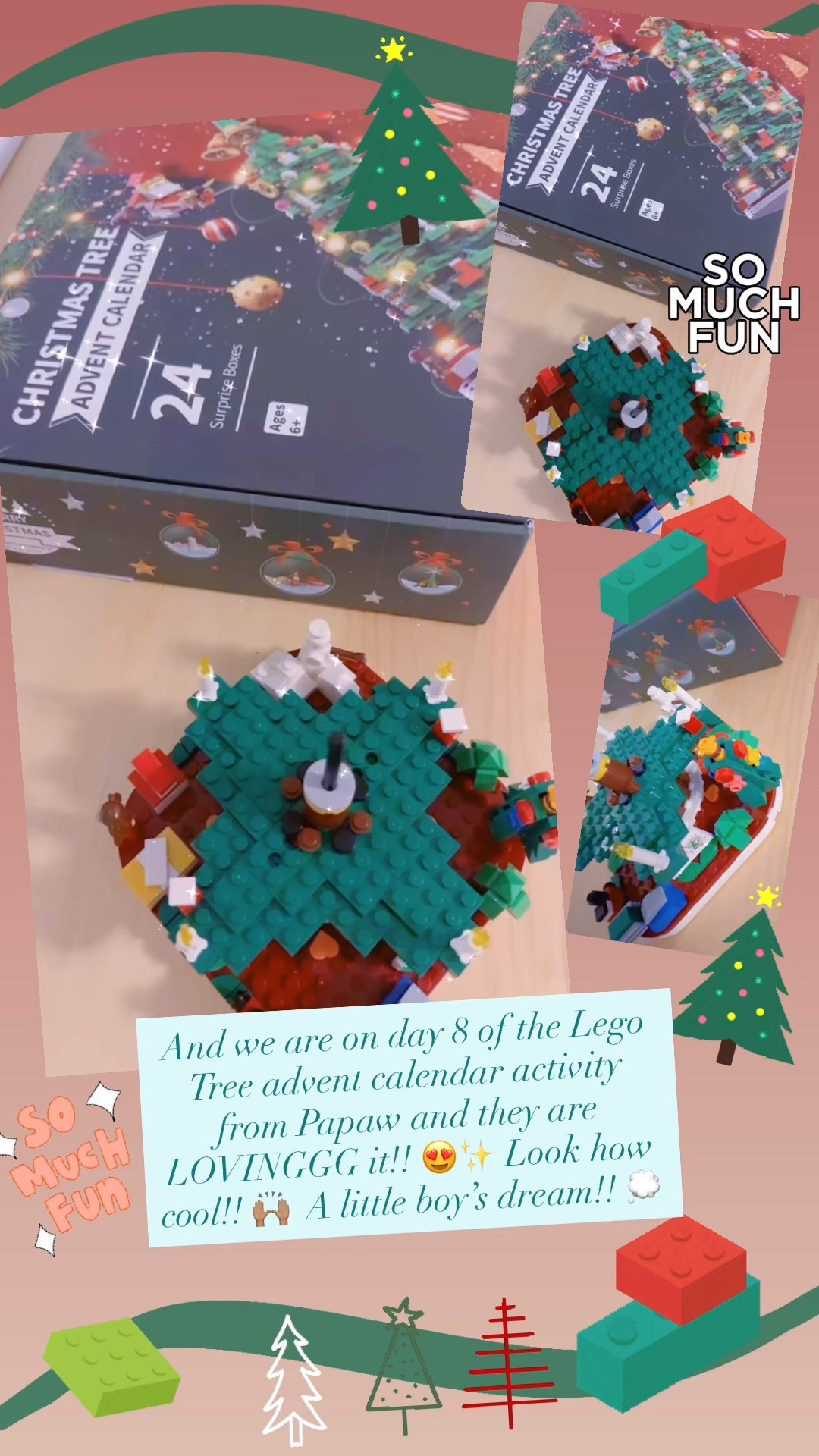 And we are on day 8 of the Lego Tree advent calendar activity from Papaw and they are LOVINGGG it!! 😍✨ Look how cool!! 🙌🏽  A little boy’s dream!! 💭 

#LTKmomlife #LTKHoliday #LTKKids