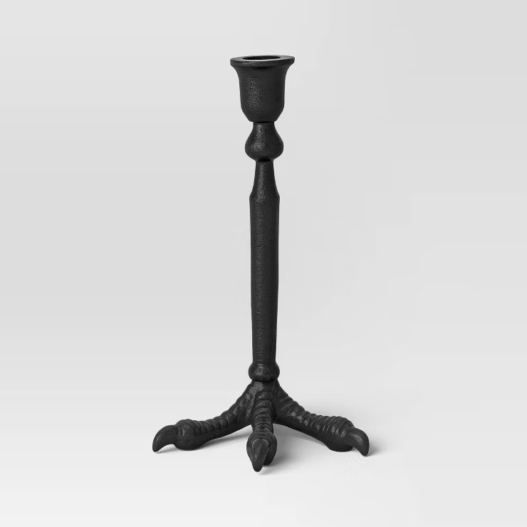 Medium Metal Birdleg Cast Candle Holder Black - Threshold™ | Target