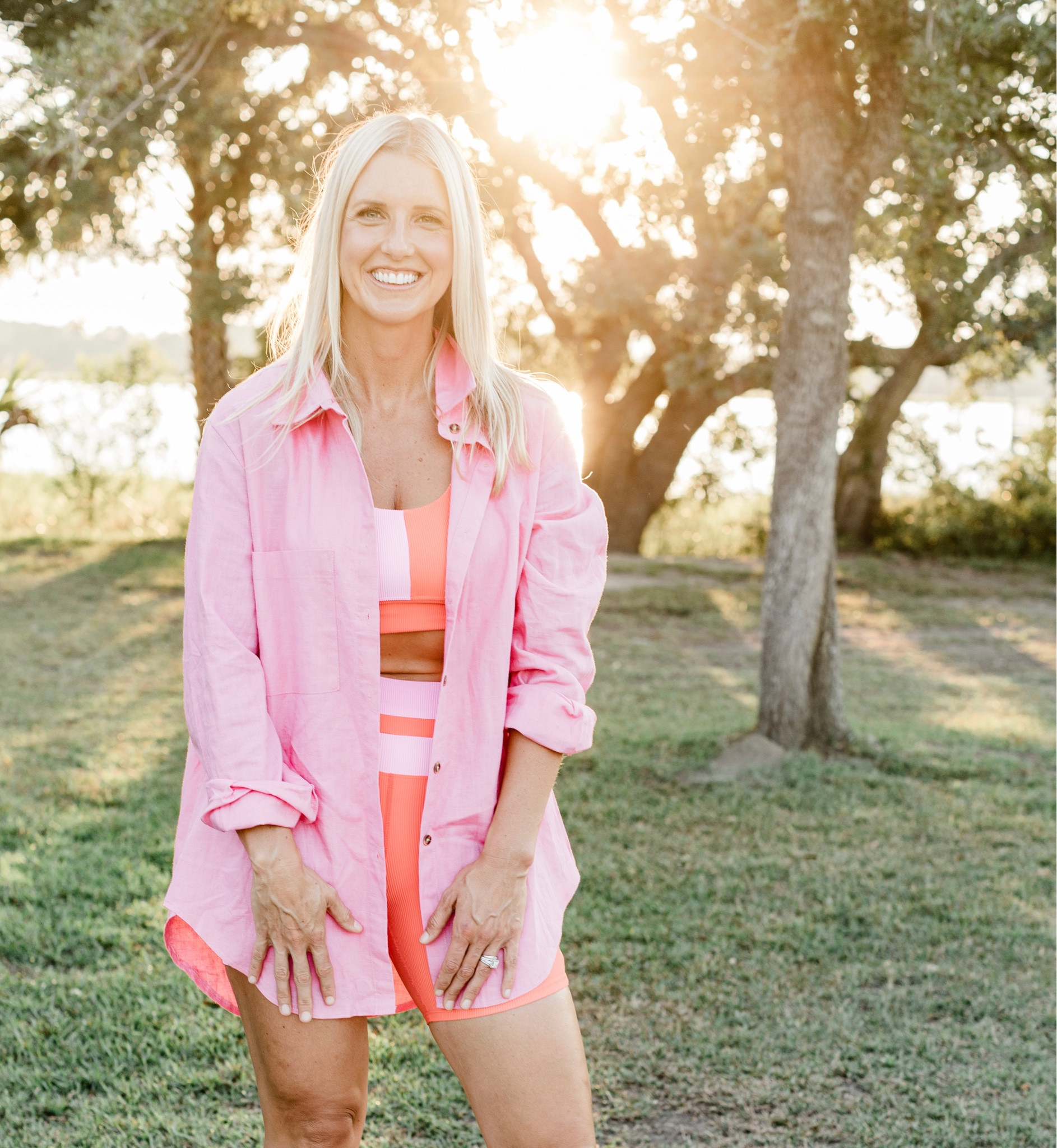 These pinks and corals are so pretty together! Even better is how comfortable they are.

#LTKover40 #LTKfitness