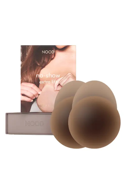 NOOD No-Show Extra Lift Reusable Nipple Covers in No.9 Coffee at Nordstrom, Size Large | Nordstrom