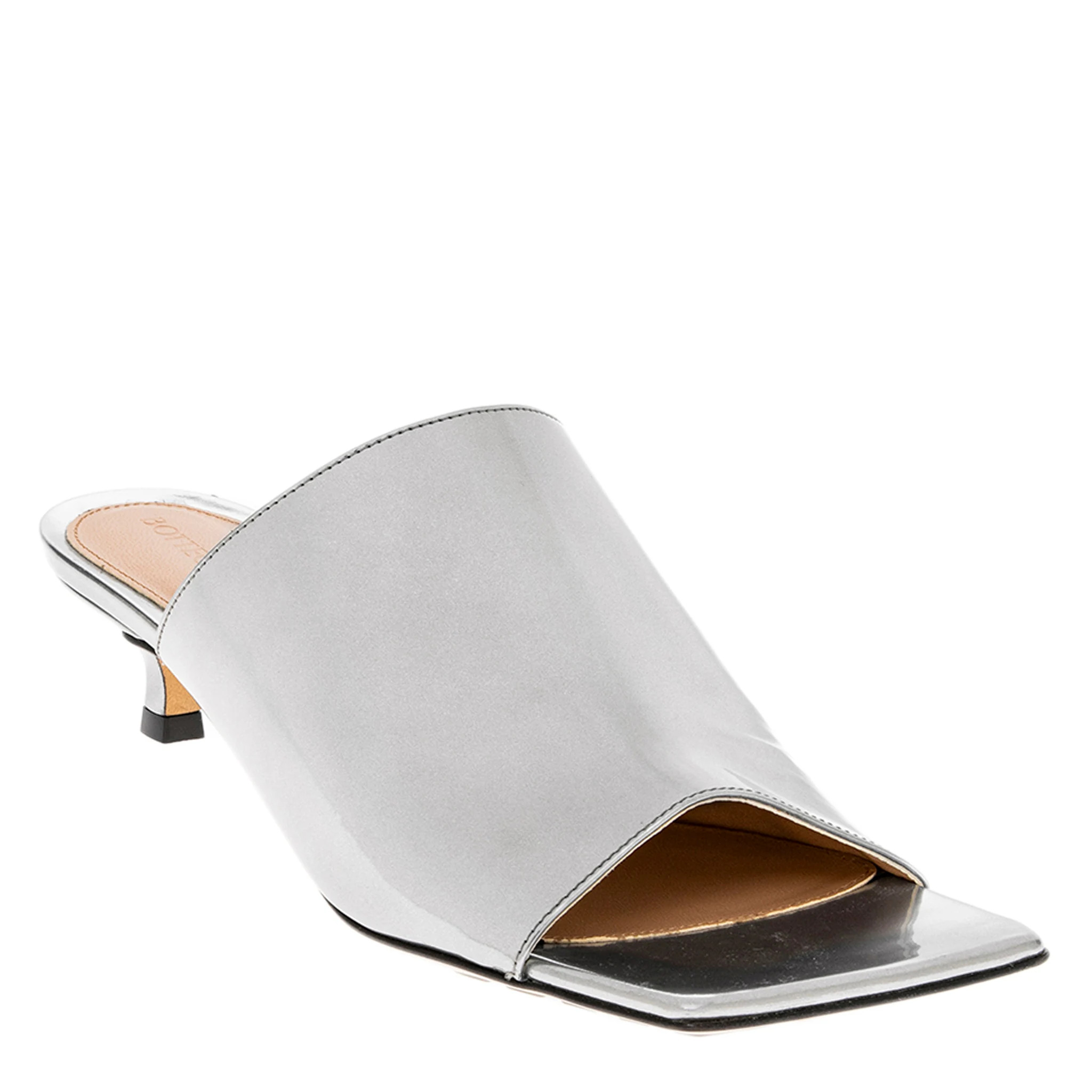 Bottega Veneta Stretch Mules in Mirror Leather | Overstock