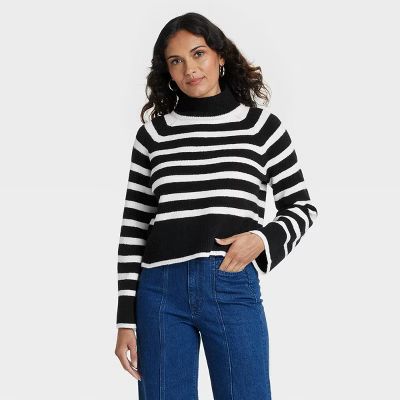 Women's Cozy Knit Mock Turtleneck Pullover Sweater - Universal Thread™ | Target