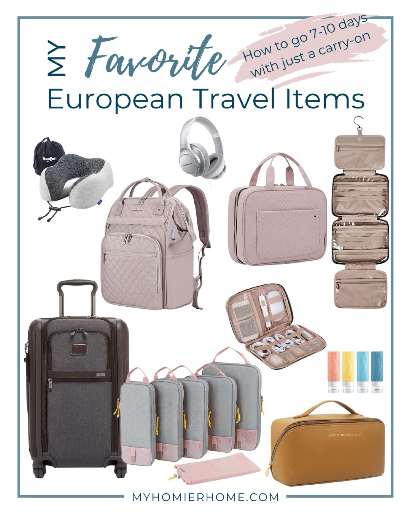 7 day Europe trip with only a carry on, Travel must haves 

#LTKtravel #LTKSeasonal #LTKitbag