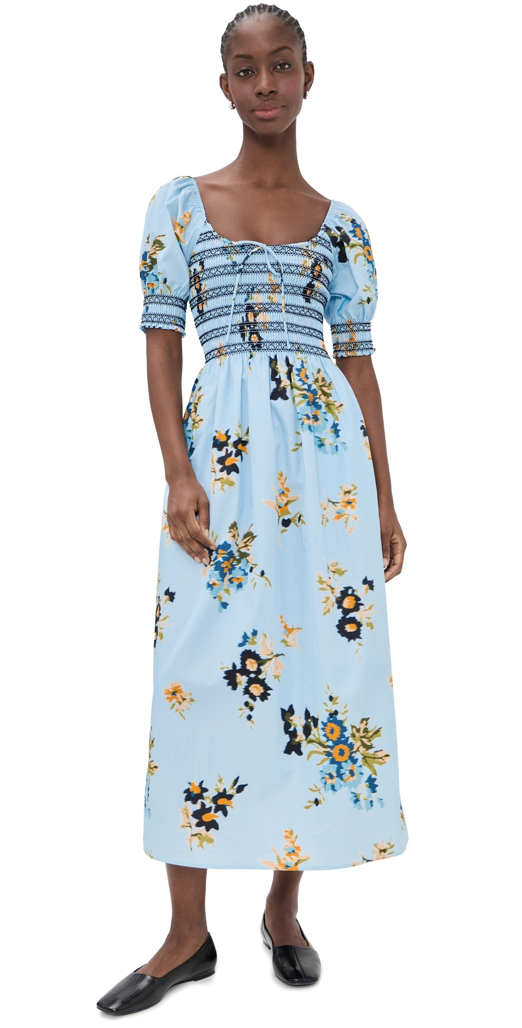 Hill House Home The Madeline Nap Dress English Daisy/Blue XL | Shopbop