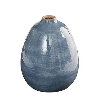 Ariel Terracotta Blue Vase | Ballard Designs, Inc.