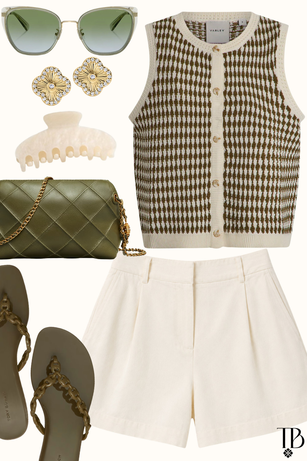 Olive tones + elevated basics = a summer outfit that always looks expensive 💚✨ Easy, polished, and perfect for everything from brunch to vacation strolls. #LTKStyle #QuietLuxury #SummerOutfit #NeutralStyle #LTKFinds 🤍🌿 

 