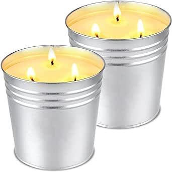Citronella Candles Outdoor Large - 2 x 15oz 3-Wick Bucket Candle for Home Patio Candle up to 180 ... | Amazon (US)