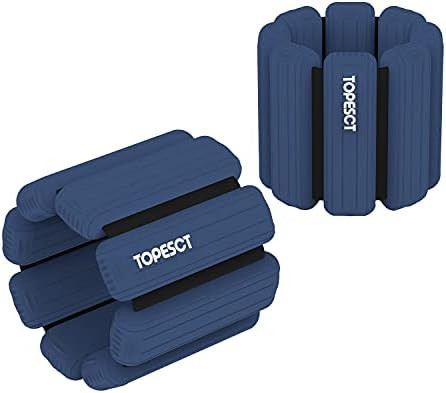 TopEsct Adjustable Wrist Weights - Set of 2 (1lb Each) | Durable Wearable Wrist & Ankle Weights B... | Amazon (US)