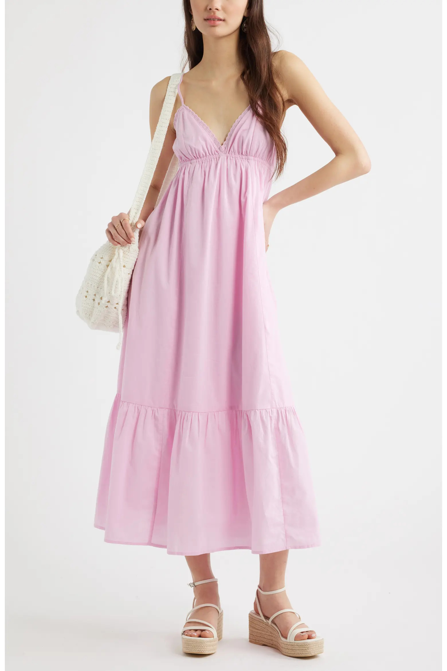 Ruffle Hem Cotton Maxi Dress (Women) | Nordstrom | Nordstrom